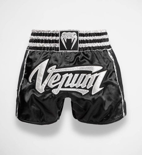 Venum Muay Thai Shorts Absolute 2.0 -Schwarz/Silber - The Fight Company Deutschland