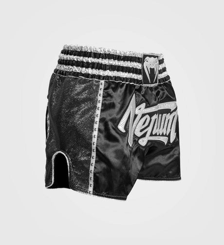 Venum Muay Thai Shorts Absolute 2.0 -Schwarz/Silber - The Fight Company Deutschland