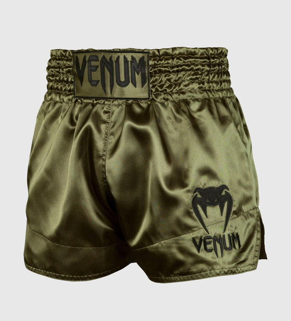 Venum Muay Thai Shorts Classic - Kaki Grün