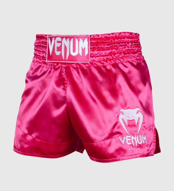 Venum Muay Thai Shorts Classic - Pink/Weiss
