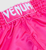 Venum Muay Thai Shorts Classic - Pink/Weiss - The Fight Company Deutschland
