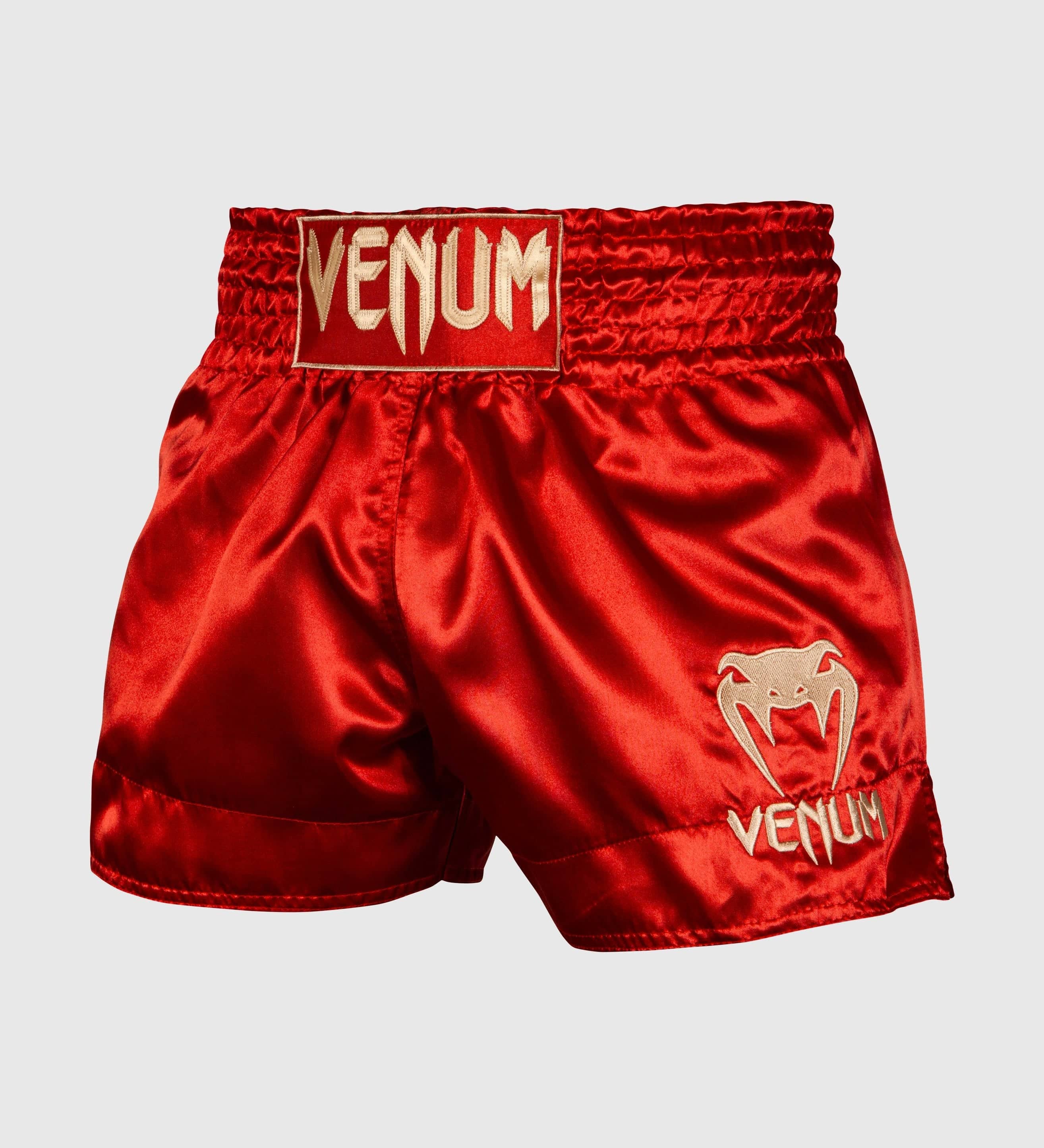 Venum Muay Thai Shorts Classic - Rot/Gold - The Fight Company Deutschland