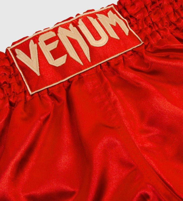 Venum Muay Thai Shorts Classic - Rot/Gold - The Fight Company Deutschland