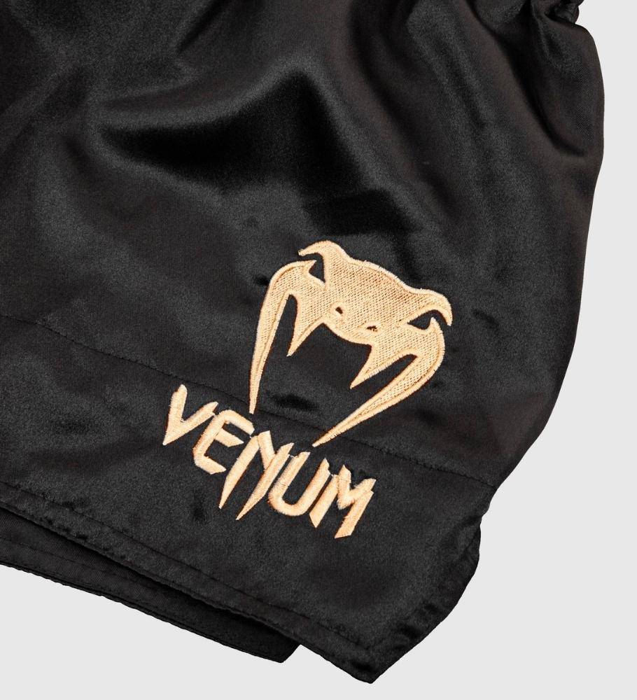 Venum Muay Thai Shorts Classic - Schwarz/Gold - The Fight Company Deutschland