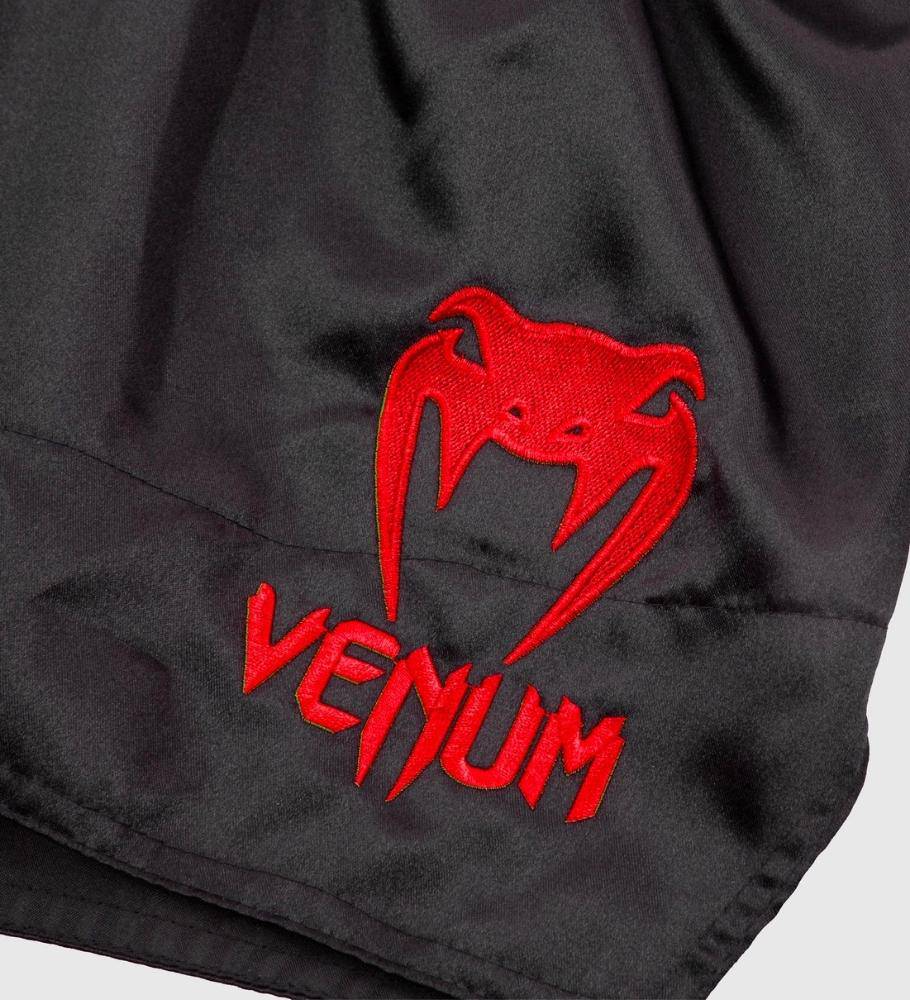 Venum Muay Thai Shorts Classic - Schwarz/Rot - The Fight Company Deutschland