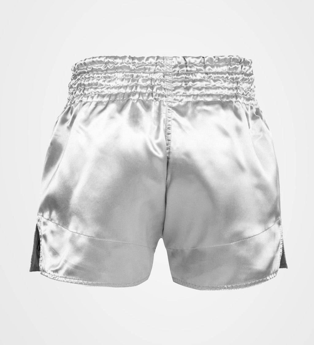 Venum Muay Thai Shorts Classic - Silber/Schwarz - The Fight Company Deutschland