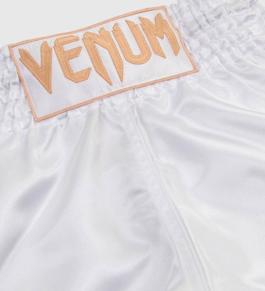 Venum Muay Thai Shorts Classic - Weiss/Gold - The Fight Company Deutschland