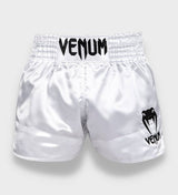 Venum Muay Thai Shorts Classic - Weiss/Schwarz - The Fight Company Deutschland