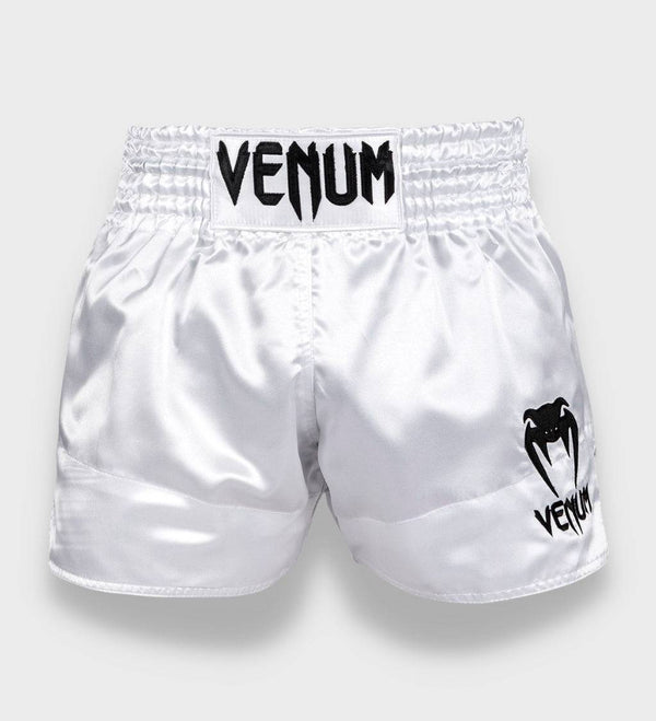 Venum Muay Thai Shorts Classic - Weiss/Schwarz