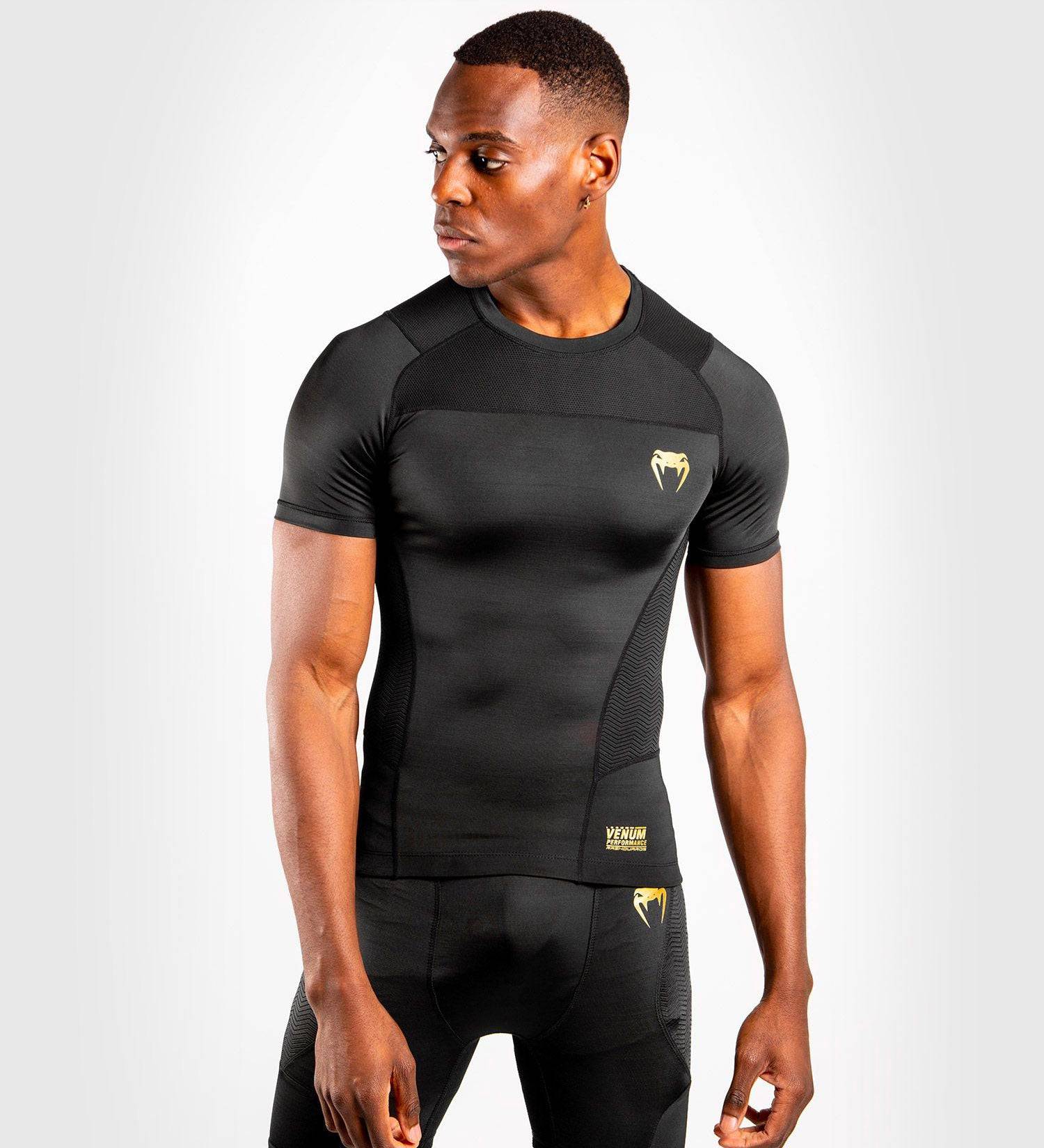 Venum Rashguard G-Fit - Schwarz/Gold - The Fight Company Deutschland