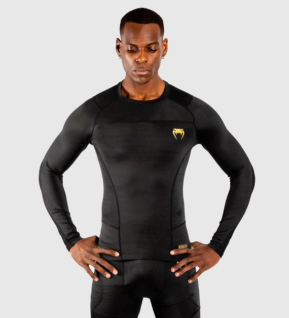 Venum Rashguard G-Fit - Schwarz/Gold - The Fight Company Deutschland