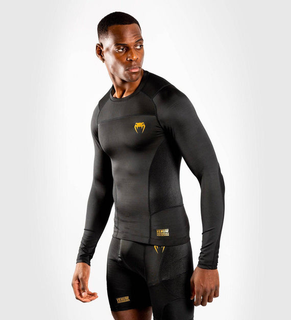 Venum Rashguard G-Fit - Schwarz/Gold - The Fight Company Deutschland