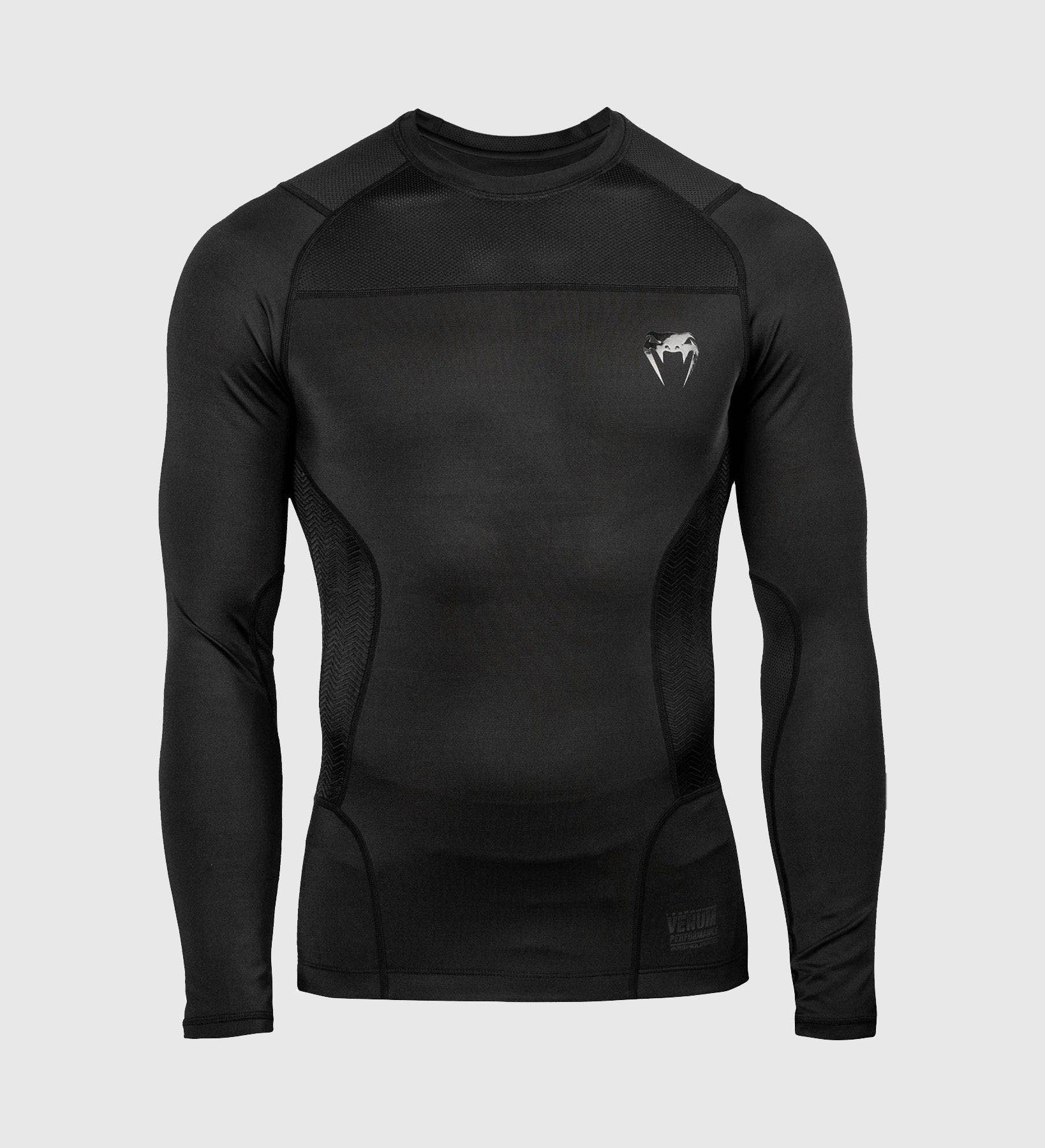 Venum Rashguard G-Fit - Schwarz/Schwarz - The Fight Company Deutschland