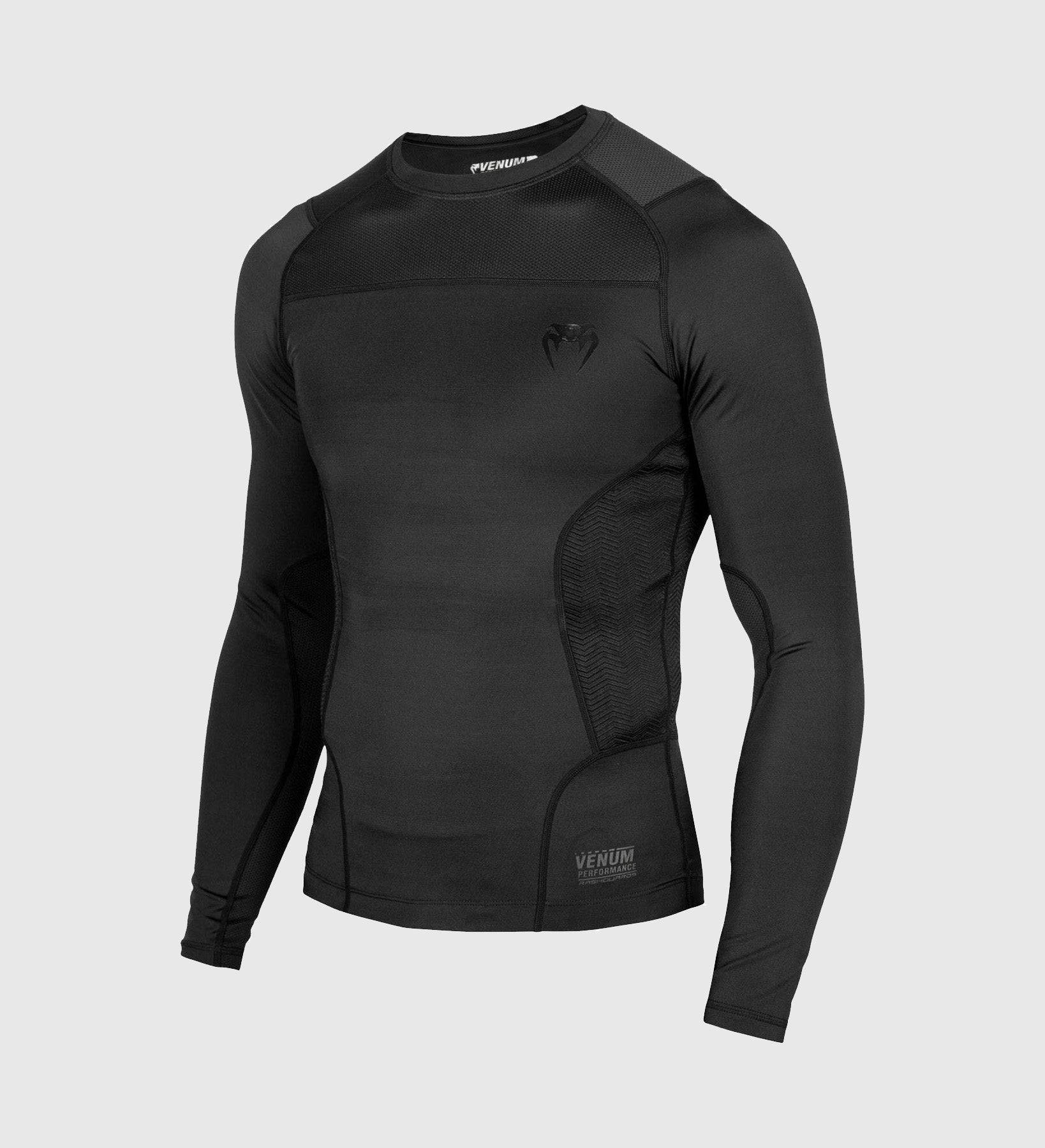 Venum Rashguard G-Fit - Schwarz/Schwarz - The Fight Company Deutschland