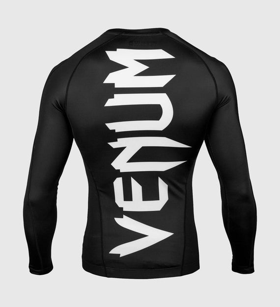 Venum Rashguard Giant - Schwarz/Weiss - The Fight Company Deutschland