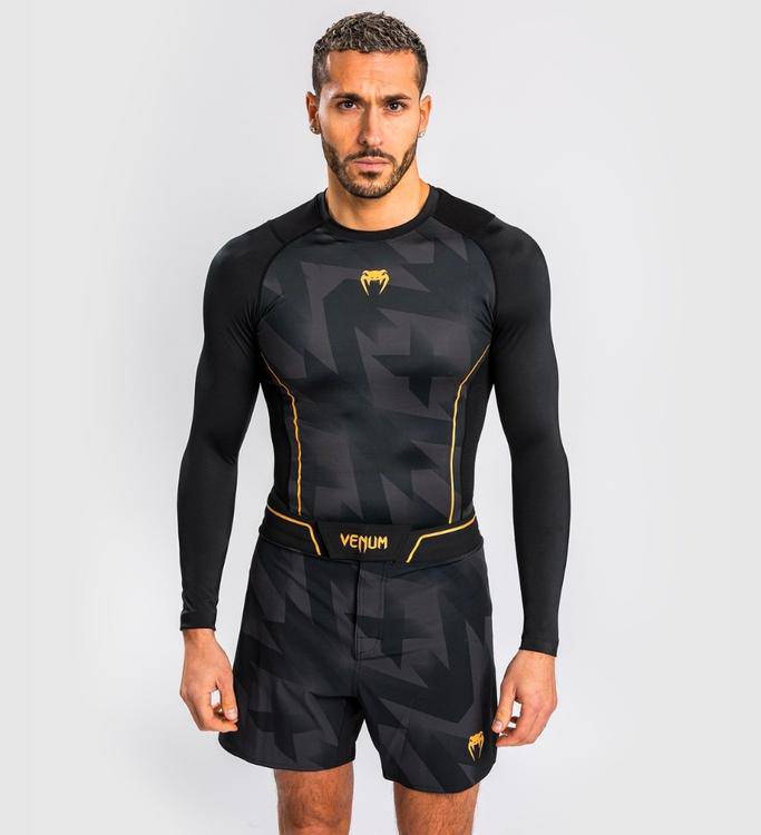 Venum Rashguard Razor - Schwarz/Gold - The Fight Company Deutschland