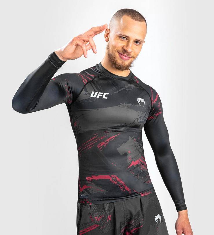 UFC Venum Rashguard Performance Fight Week 2.0 - Schwarz/Rot - The Fight Company Deutschland