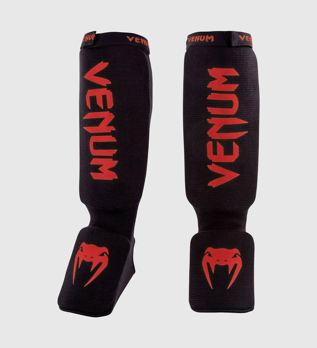 Venum Schienbeinschoner Kontact - Schwarz/Rot - The Fight Company Deutschland