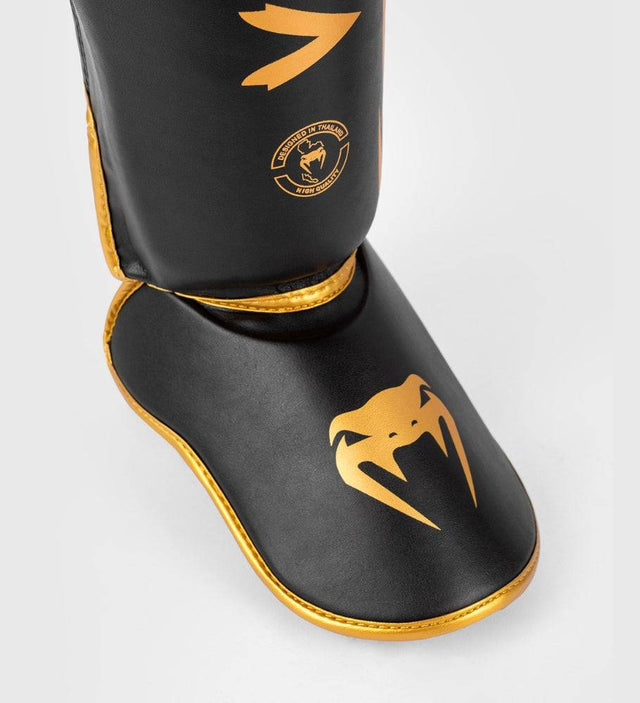 Venum Schienbeinschoner Challenger - Schwarz/Gold - The Fight Company Deutschland
