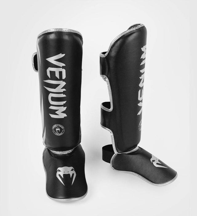 Venum Schienbeinschoner Challenger - Schwarz/Silber - The Fight Company Deutschland