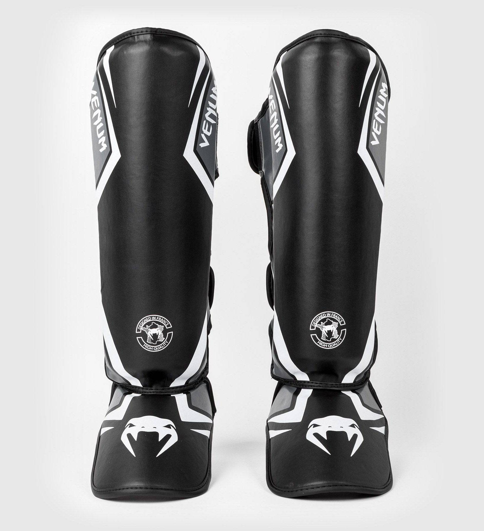 Venum Schienbeinschoner Contender 2.0 - Schwarz/Grau/Weiss - The Fight Company Deutschland