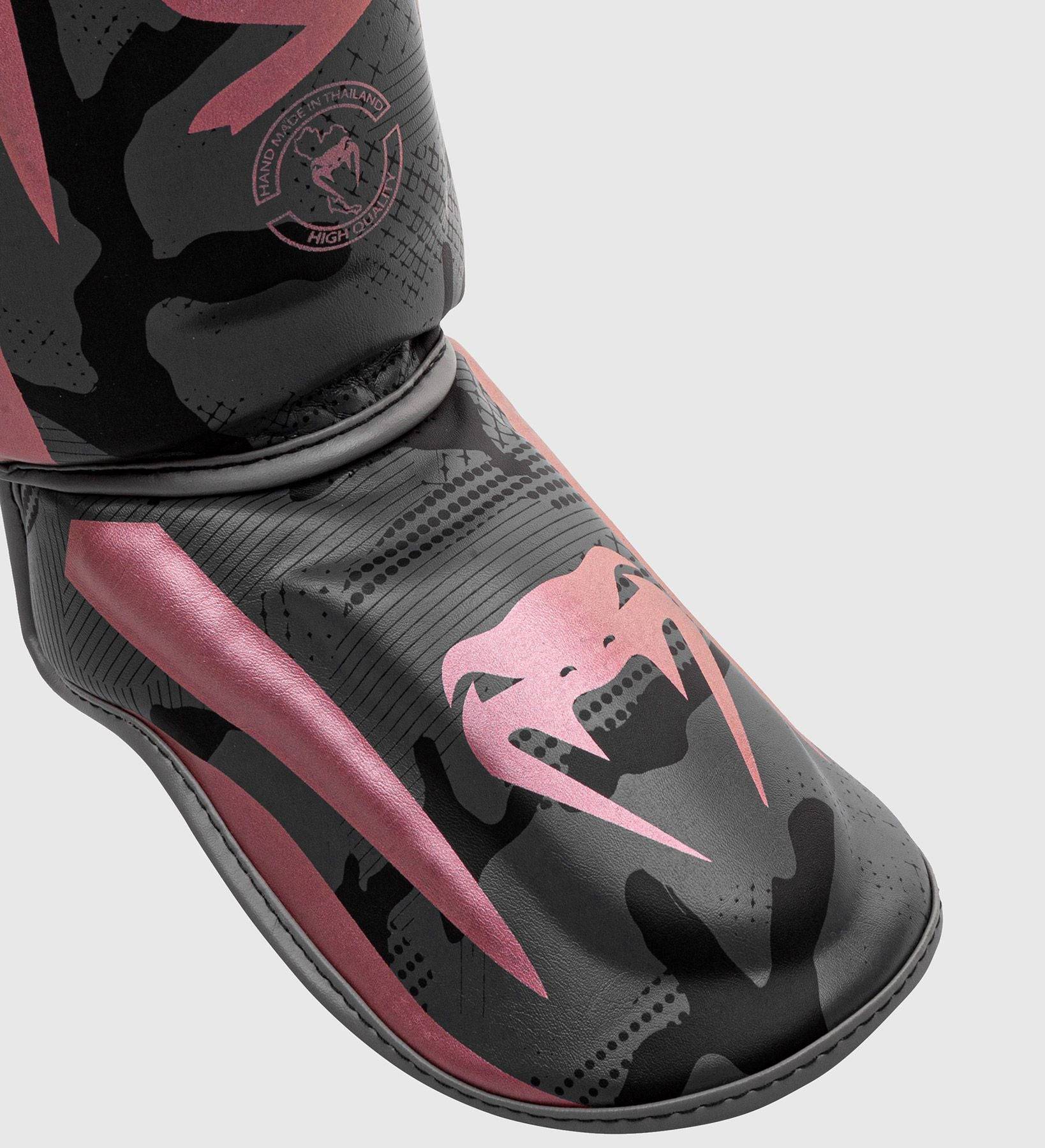 Venum Schienbeinschoner Elite - Camo Grau/Pink - The Fight Company Deutschland