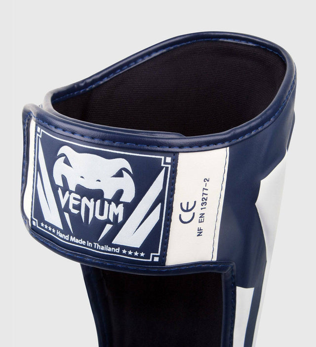Venum Schienbeinschoner Elite - Navy Blau/Weiss - The Fight Company Deutschland