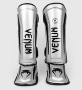 Venum Schienbeinschoner Elite - Silber/Schwarz - The Fight Company Deutschland