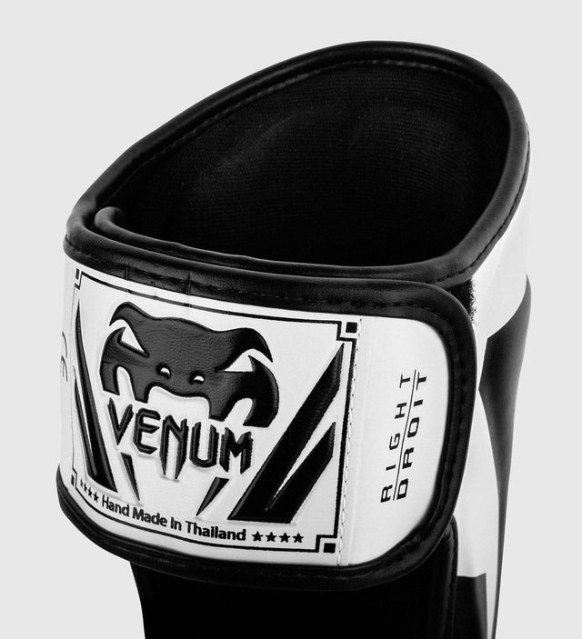 Venum Schienbeinschoner Elite - Weiss/Schwarz - The Fight Company Deutschland