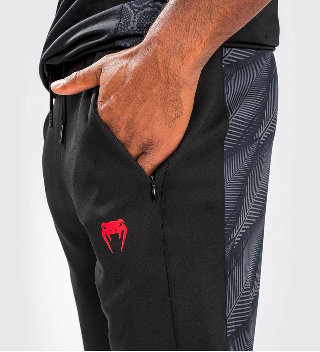 Venum Jogginghosen Phantom - Schwarz/Grau/Rot - The Fight Company Deutschland