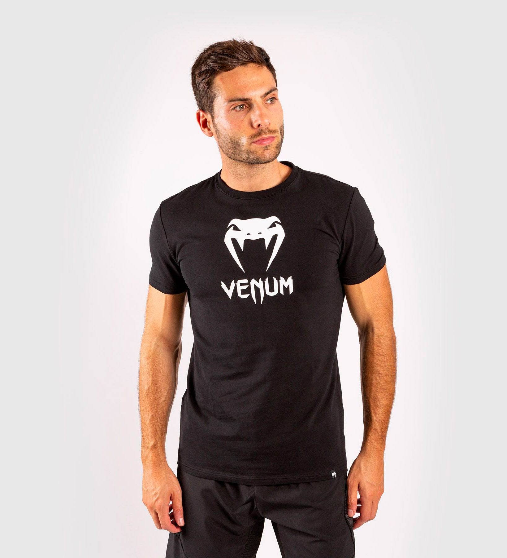 Venum T-shirt Classic - Schwarz/Weiss - The Fight Company Deutschland