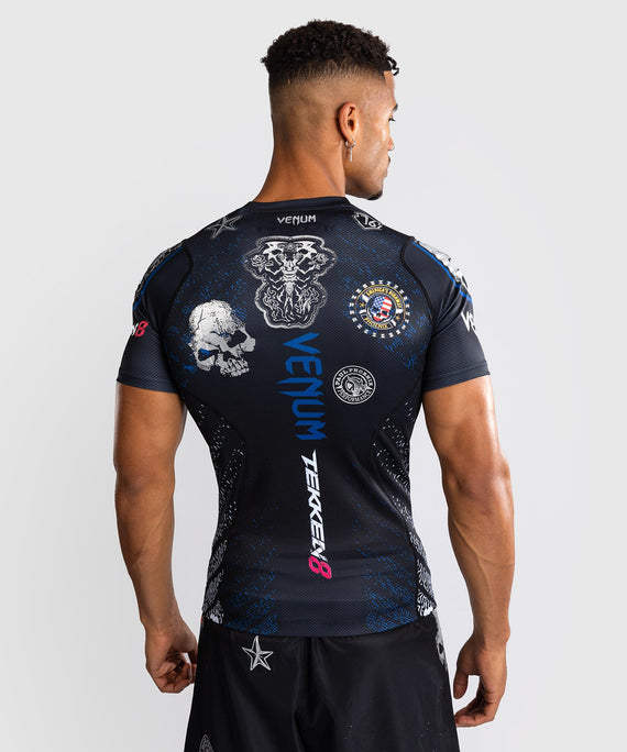 Venum x TEKKEN 8 Rashguard - Paul Phoenix - Zwart/blauw