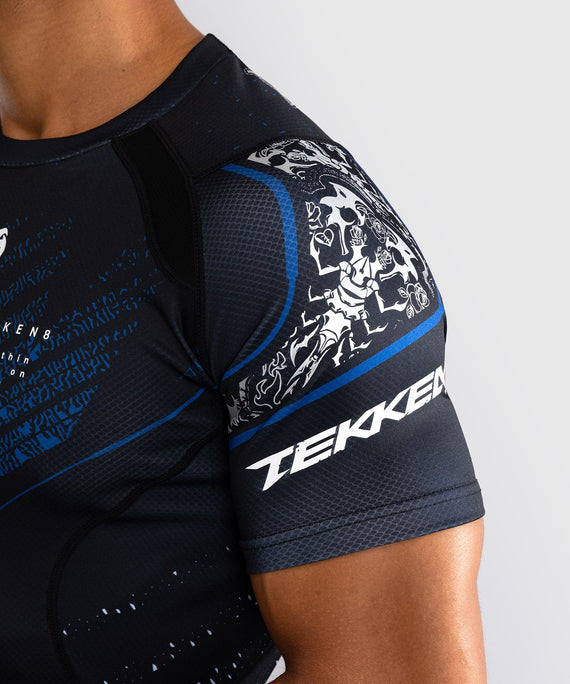 Venum x TEKKEN 8 Rashguard - Paul Phoenix - Zwart/blauw