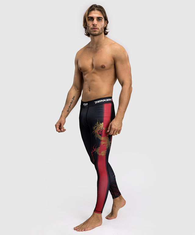 Venum x TEKKEN 8 - Spats - Marshall Law - Zwart/Rood/Goud