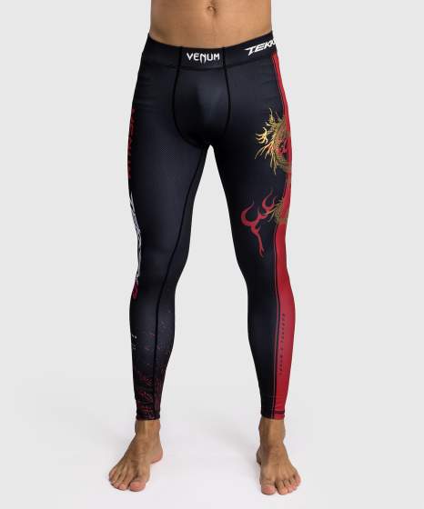 Venum x TEKKEN 8 - Spats - Marshall Law - Zwart/Rood/Goud