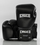 Caged Boxhandschuhe 'X' Series - Schwarz/Weiss - The Fight Company