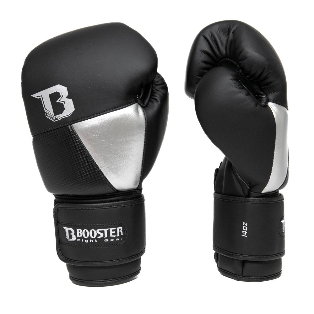 Booster Boxhandschuhe BG 'XXX' - Schwarz/Silber