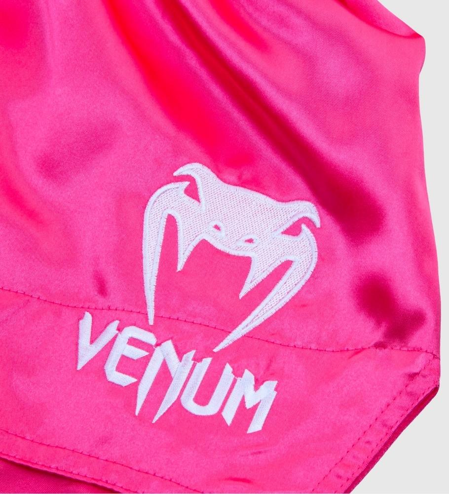 Venum Muay Thai Shorts Classic - Pink/Weiss - The Fight Company