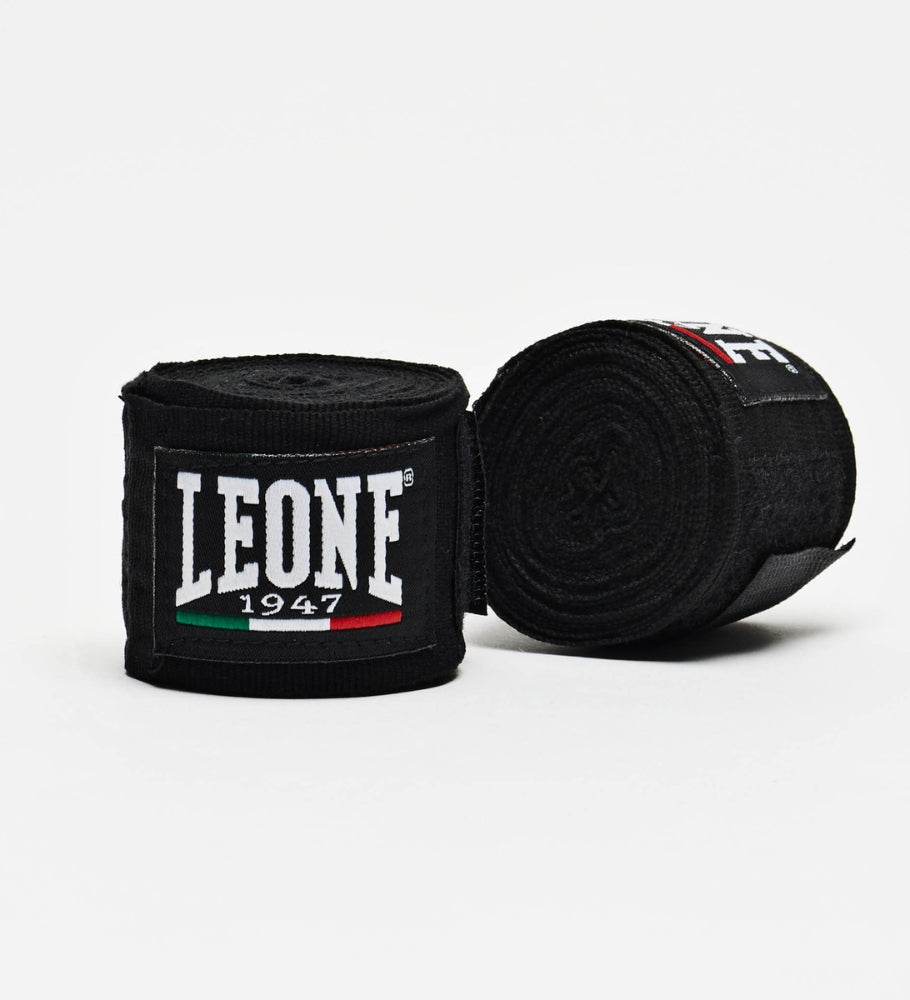 Leone Boxbandagen - Schwarz/Weiss - The Fight Company Deutschland