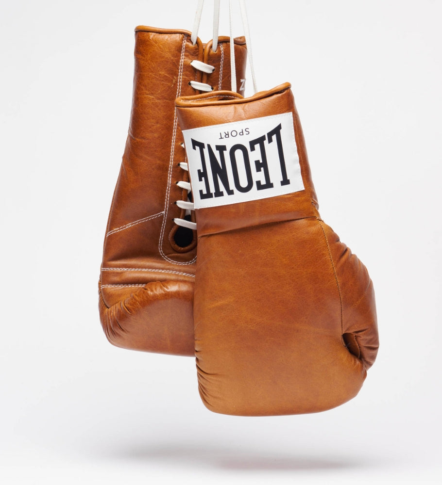 Leone Sport Boxhandschuhe mit Schnürung - Romeo Vintage - The Fight Company Deutschland