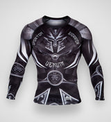 Venum Rashguard Gladiator 3.0 - Schwarz/Grau/Weiß - The Fight Company Deutschland