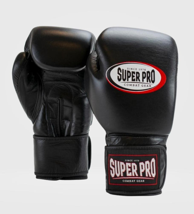 Super Pro Boxhandschuhe Thai Pro - Schwarz - The Fight Company