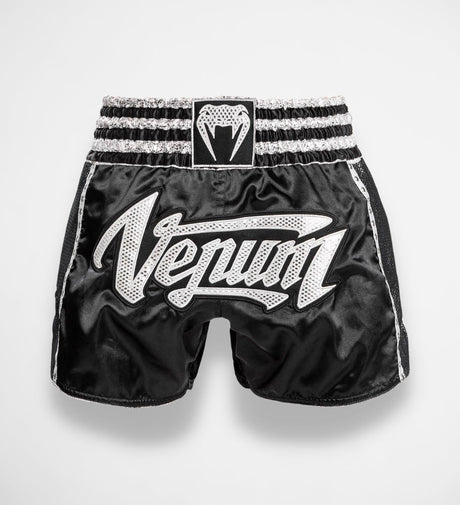 Venum Muay Thai Shorts Absolute 2.0 -Schwarz/Silber - The Fight Company