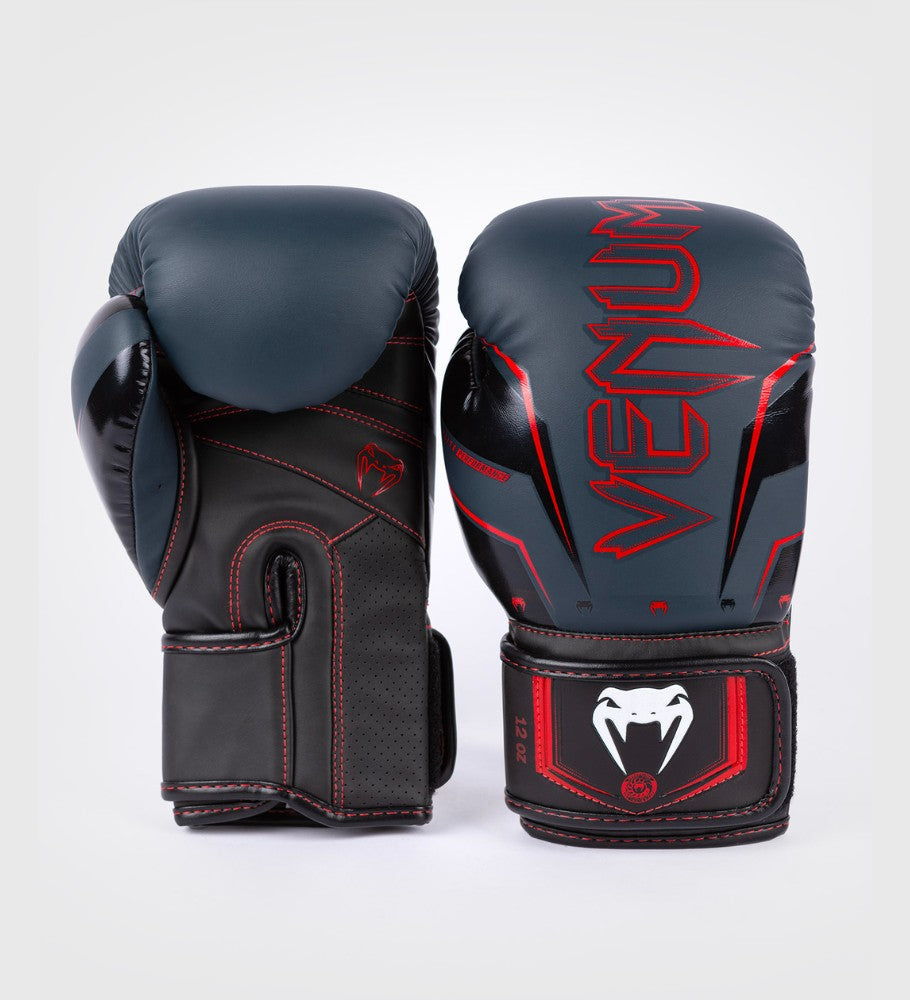 Venum Boxhandschuhe Elite Evo - Dunkelblau/Schwarz/Rot - The Fight Company Deutschland