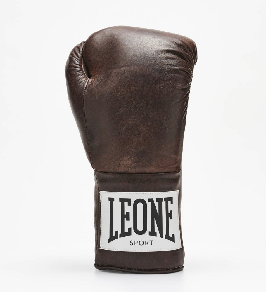 Leone Sport Boxhandschuhe mit Schnürung - Romeo Vintage Moro - The Fight Company Deutschland