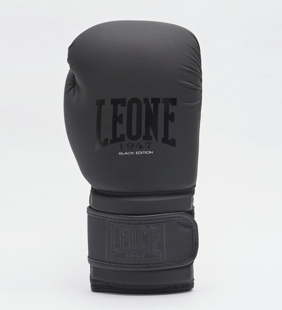 Leone Boxhandschuhe GN059 - Schwarz/Schwarz - The Fight Company Deutschland