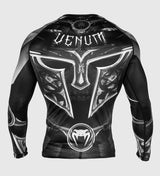 Venum Rashguard Gladiator 3.0 - Schwarz/Grau/Weiß - The Fight Company Deutschland