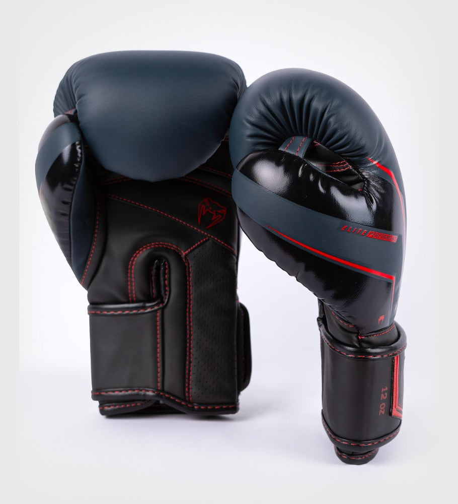 Venum Boxhandschuhe Elite Evo - Dunkelblau/Schwarz/Rot - The Fight Company Deutschland