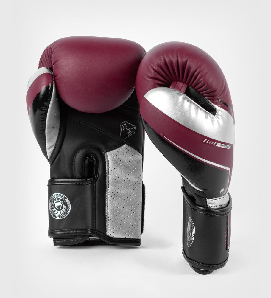 Venum Boxhandschuhe Elite Evo - Rot/Silber - The Fight Company Deutschland