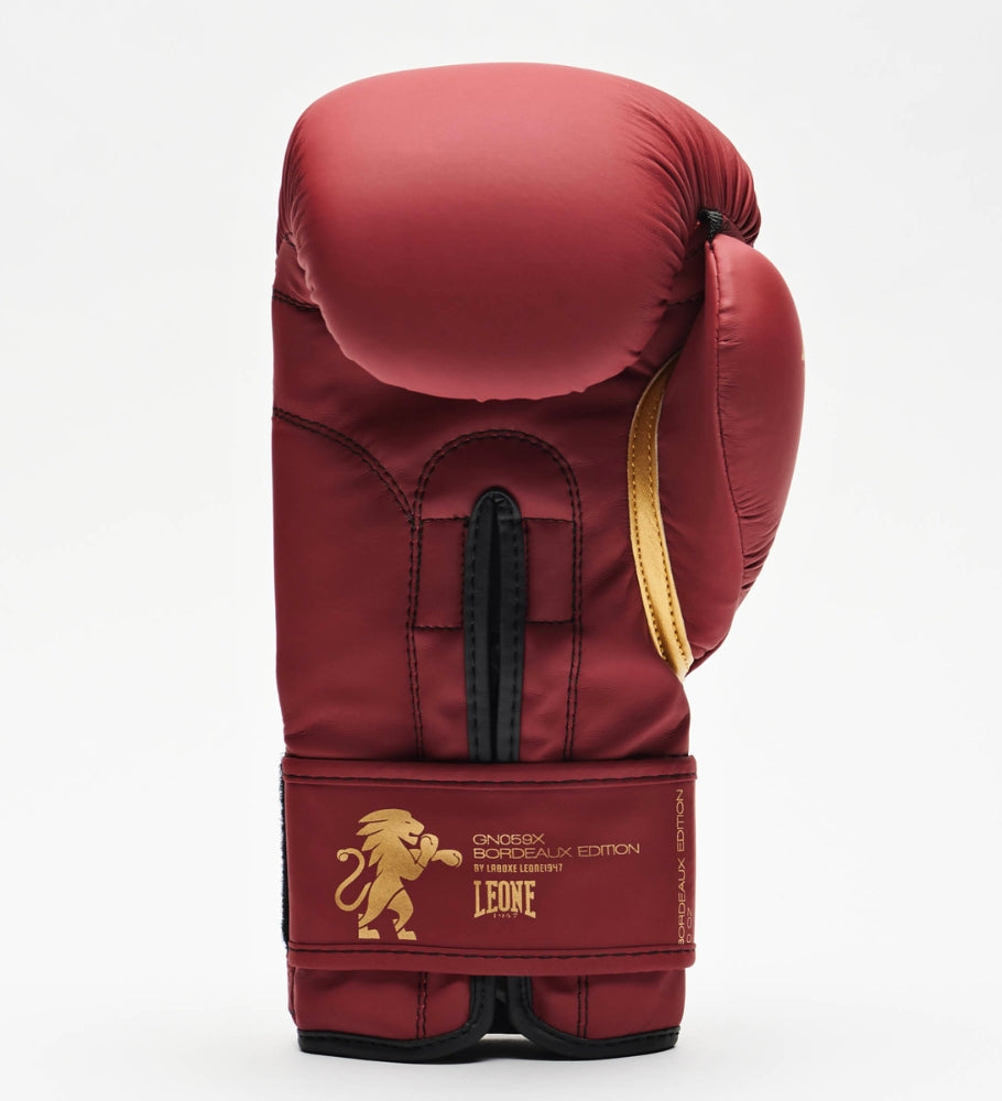 Leone Boxhandschuhe GN059X - Rot/Gold - The Fight Company Deutschland